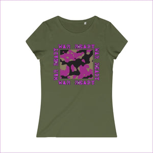 Khaki War Ready Women's Organic Tee - Women's T-Shirt at TFC&H Co.