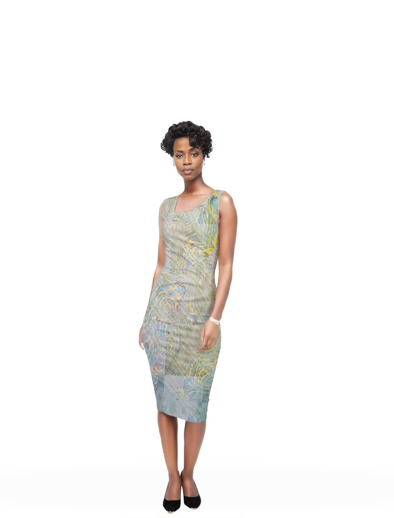 Washed Sleeveless Pencil Dress - women's dress at TFC&H Co.