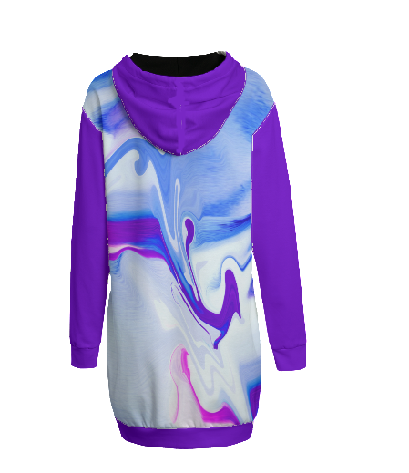 - Water Color Women's Hoodie Dress | Interlock - womens hoodie at TFC&H Co.