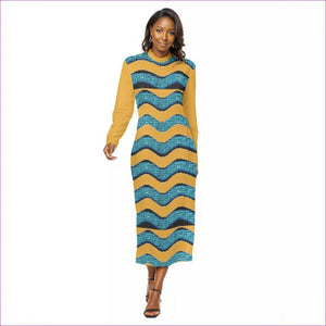 multi-colored - Wave Women's Hip Dress - womens dress at TFC&H Co.