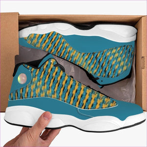- Weaved High-Top Leather Basketball Sneakers - unisex shoe at TFC&H Co.