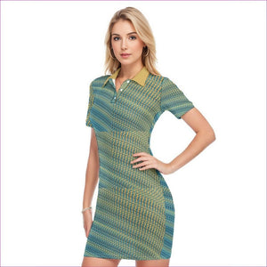 - Weaved Women's Polo Collar Dress - womens dress at TFC&H Co.