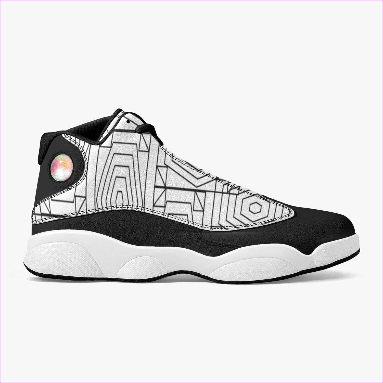Web Air High-Top Leather Basketball Sneakers - Basketball sneaker at TFC&H Co.