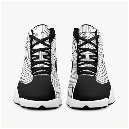 Web Air High-Top Leather Basketball Sneakers - Basketball sneaker at TFC&H Co.