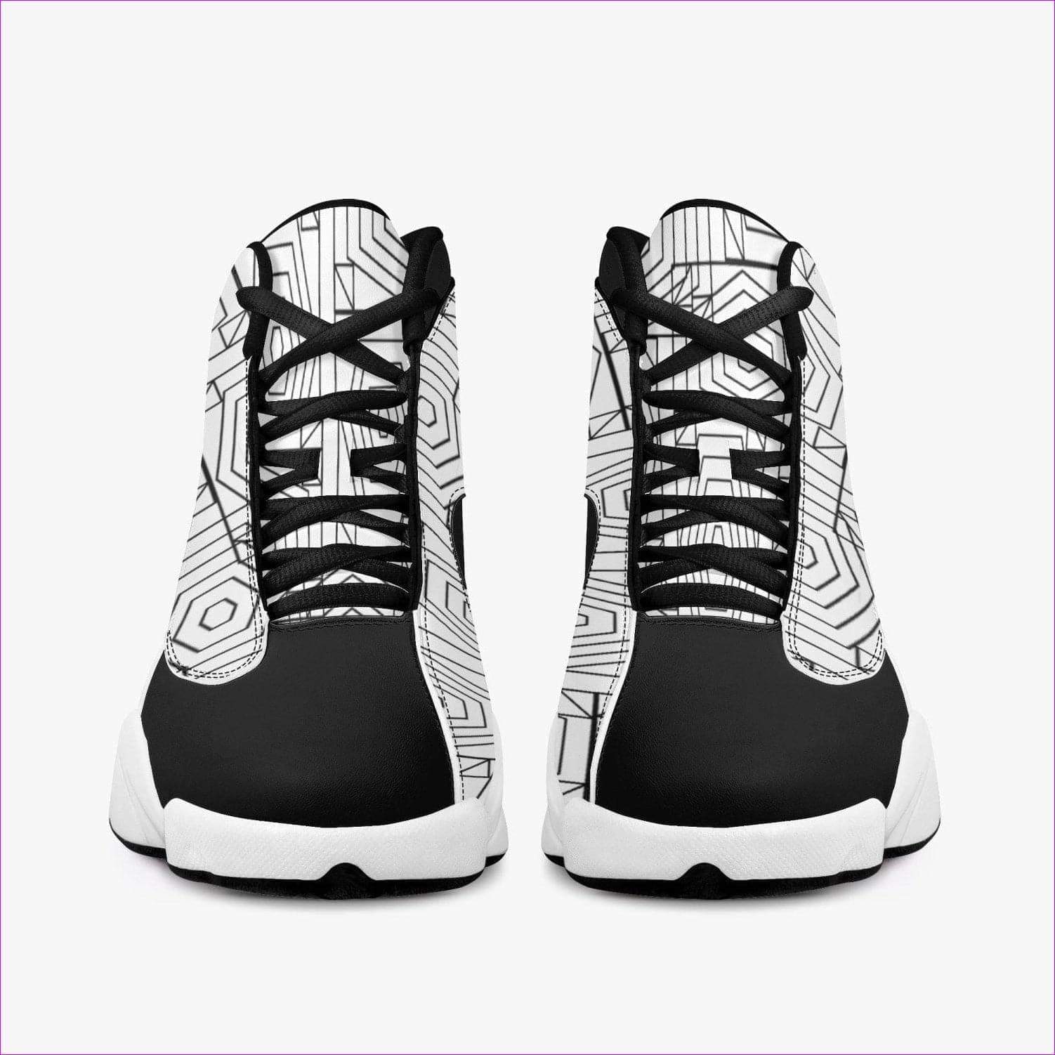 - Web Air High-Top Leather Basketball Sneakers - Basketball sneaker at TFC&H Co.