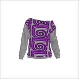 Purple/Gray Well Seasoned Off-Shoulder Sweatshirt - grey - women's sweatshirt at TFC&H Co.