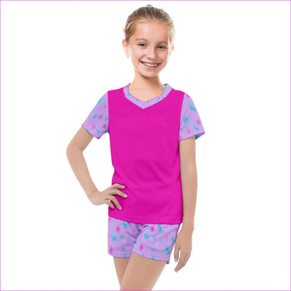 Whimsical Kids Mesh Tee and Shorts Set - kids top & short set at TFC&H Co.