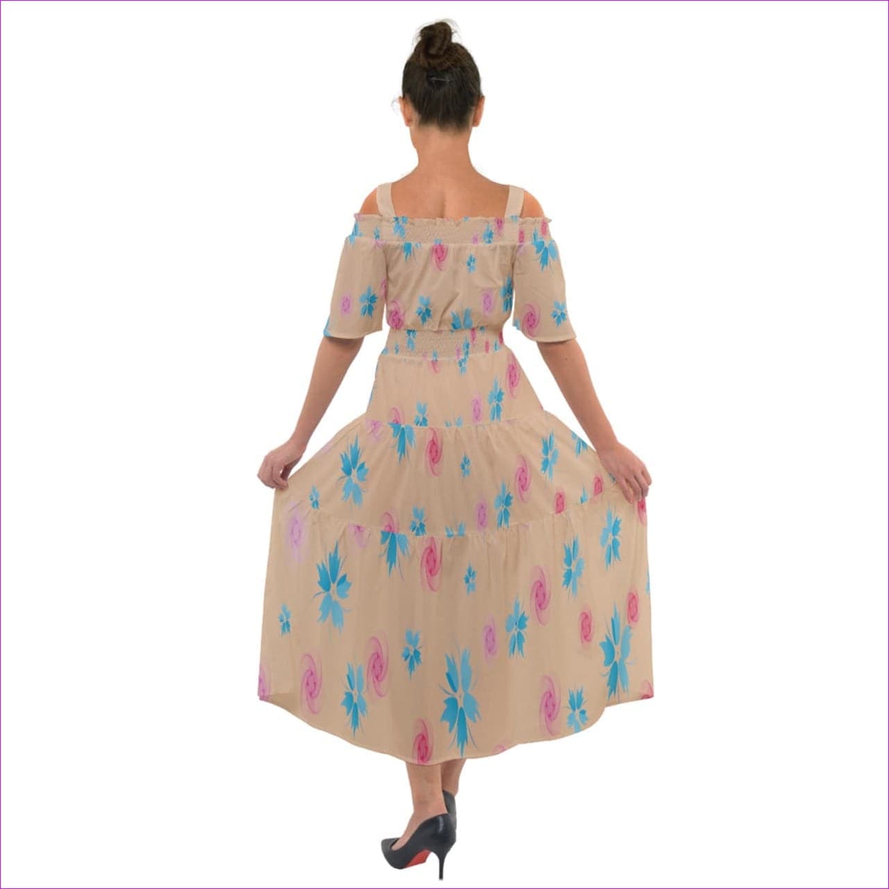 - Whimsical Shoulder Straps Boho Maxi Dress - womens dress at TFC&H Co.