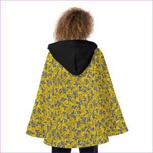yellow Wild Women's Hooded Flared Coat - women's coat at TFC&H Co.