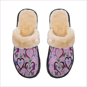 Women's Butterfly Love Home Plush Slippers - women's slippers at TFC&H Co.