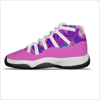 US12(EUR43) - Women's Cotton Candy Air Pink High Top Basketball Shoes - womens high-top basketball sneaker at TFC&H Co.