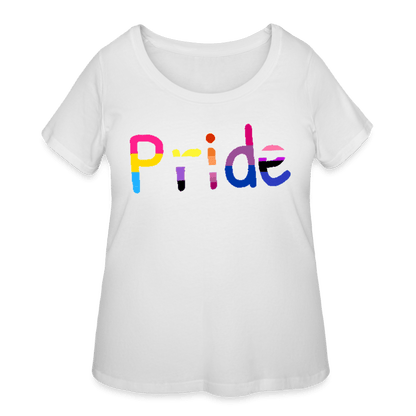 Women’s Curvy Pride T-Shirt - Women’s Curvy T-Shirt | LAT 3804 at TFC&H Co.