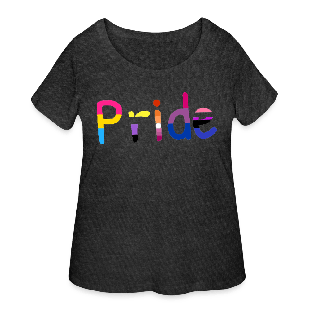 deep heather Women’s Curvy Pride T-Shirt - Women’s Curvy T-Shirt | LAT 3804 at TFC&H Co.