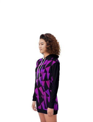 - Women's Royal Tri Prism Heavy Fleece Long Hoodie - womens hoodie dress at TFC&H Co.
