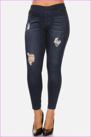 Women's Voluptuous (+) Size Ripped Jeans - women's jeans at TFC&H Co.