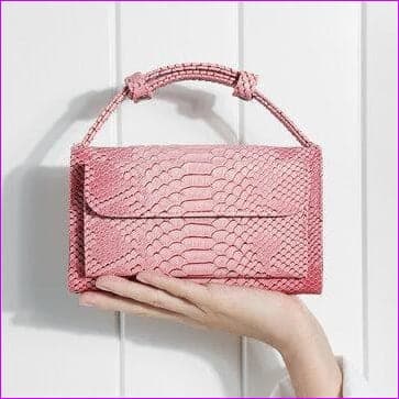 - Women Snake Skin Genuine Leather Chain Shoulder Bag Crossbody Bag Handbag Long Wallet - Cross body Bags at TFC&H Co.