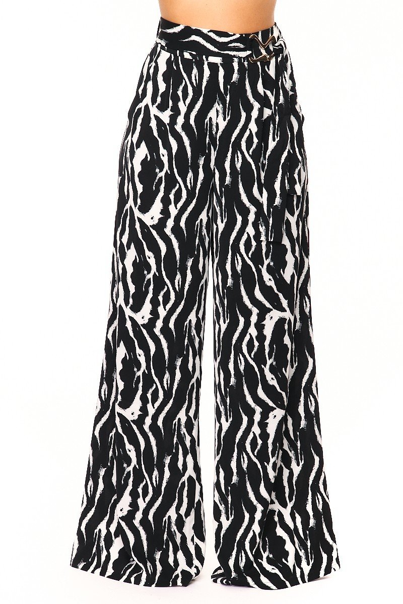 - Woven Print Fashion Pants - Ships from The US - womens pants at TFC&H Co.