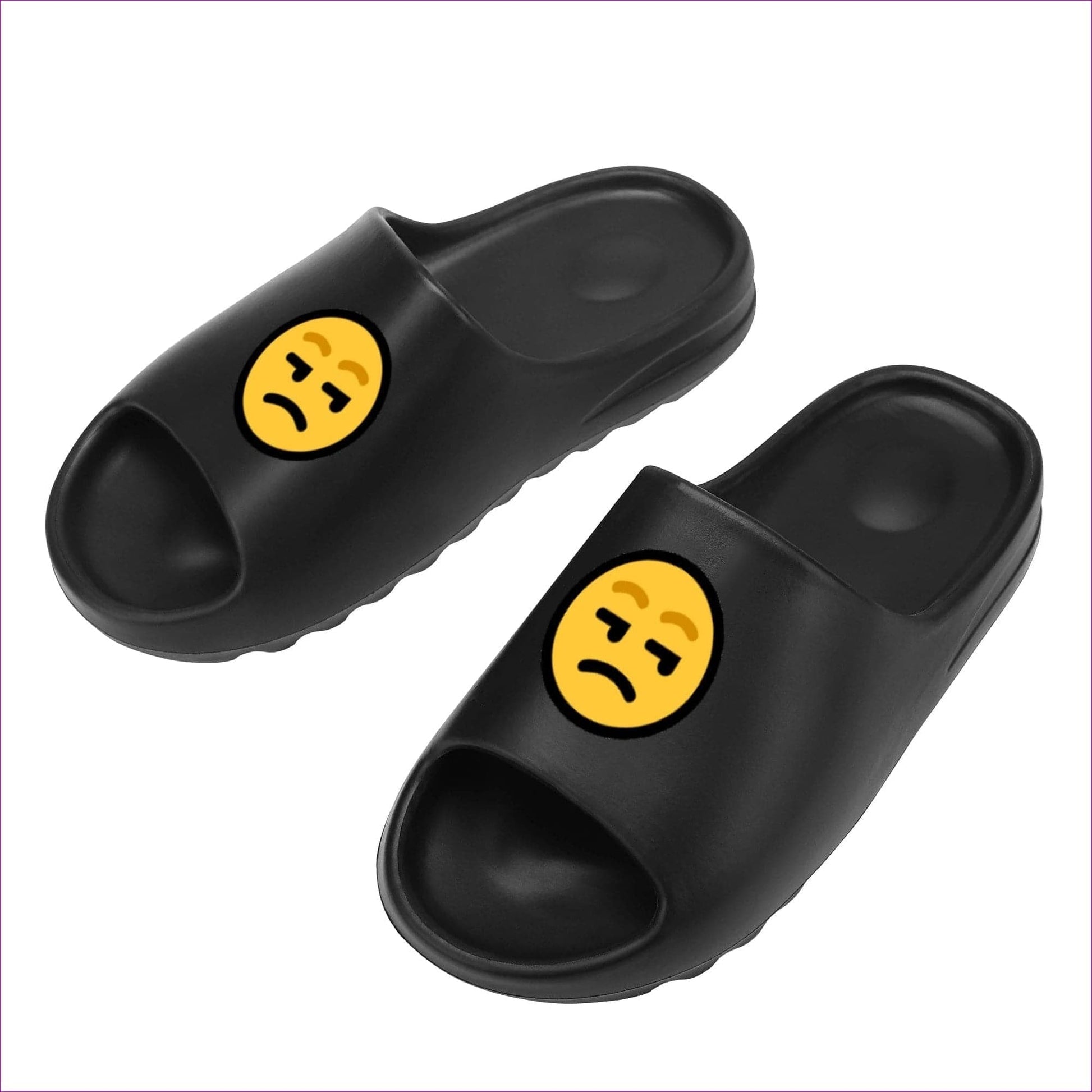 Yeah Whatever Women's Black Platform Summer Sandals - women's slides at TFC&H Co.
