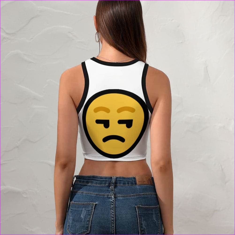 - Yeah...Whatever Women's Cropped Slim Racer Tank Top - womens crop top at TFC&H Co.