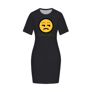 - Yeah Whatever Women's Fitted Tee Dress - womens t-shirt dress at TFC&H Co.