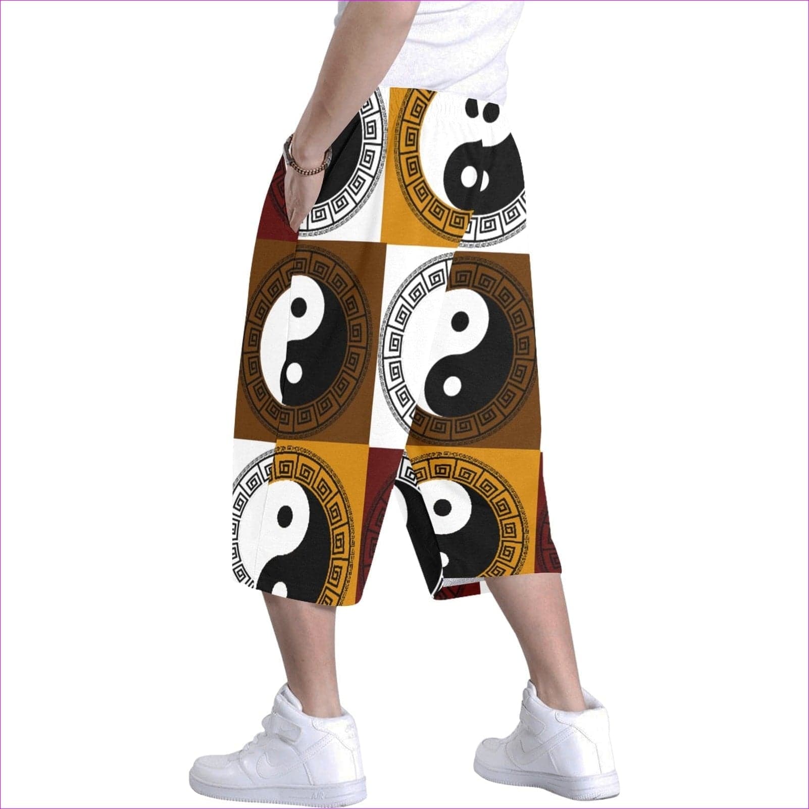 - Yin Yang Men's Baggy Shorts - mens shorts at TFC&H Co.