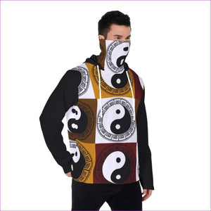 - Yin & Yang Men's Heavy Fleece Hoodie With Face Mask - mens hoodie with face mask at TFC&H Co.