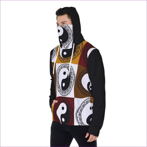 - Yin & Yang Men's Heavy Fleece Hoodie With Face Mask - mens hoodie with face mask at TFC&H Co.