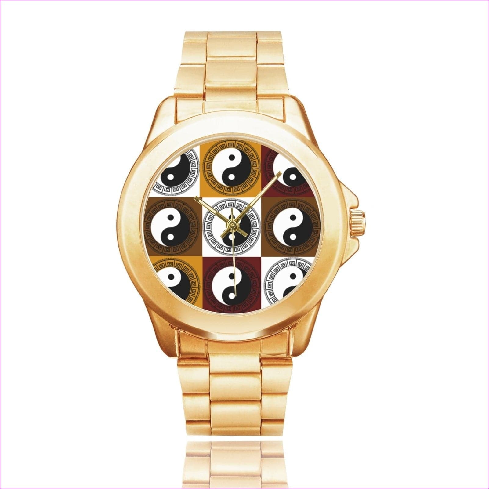 One Size Yin & Yang 2 Custom Gilt Watch (Model 101) Yin & Yang Men's Watch - watch at TFC&H Co.