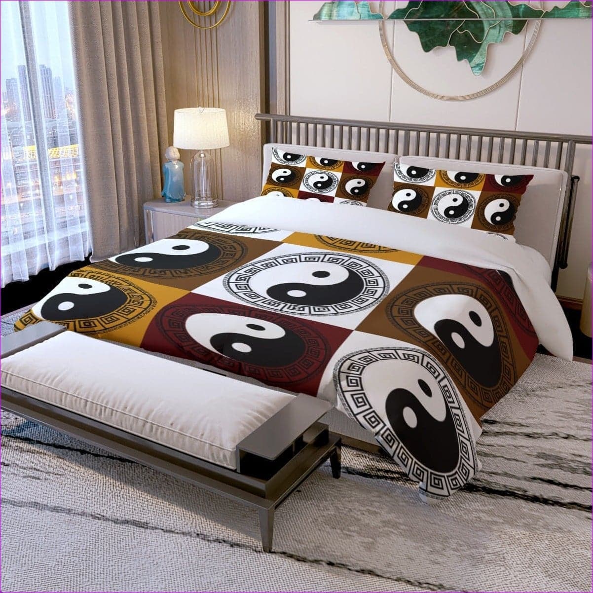 Yin Yang Quilt & Pillow Cases - quilt set at TFC&H Co.