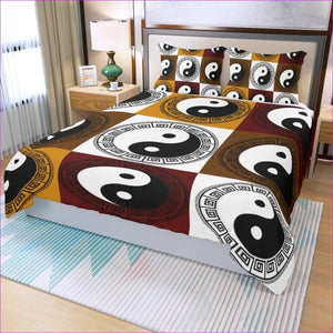 - Yin Yang Three Piece Duvet Cover Set - duvet set at TFC&H Co.