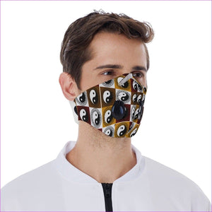 - Yin & Yang Velcro Face Mask with Valves - face mask at TFC&H Co.