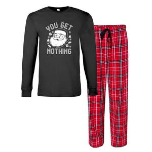 - You Get Nothing Men's Matching Christmas Pajama Sets - mens pajama set at TFC&H Co.