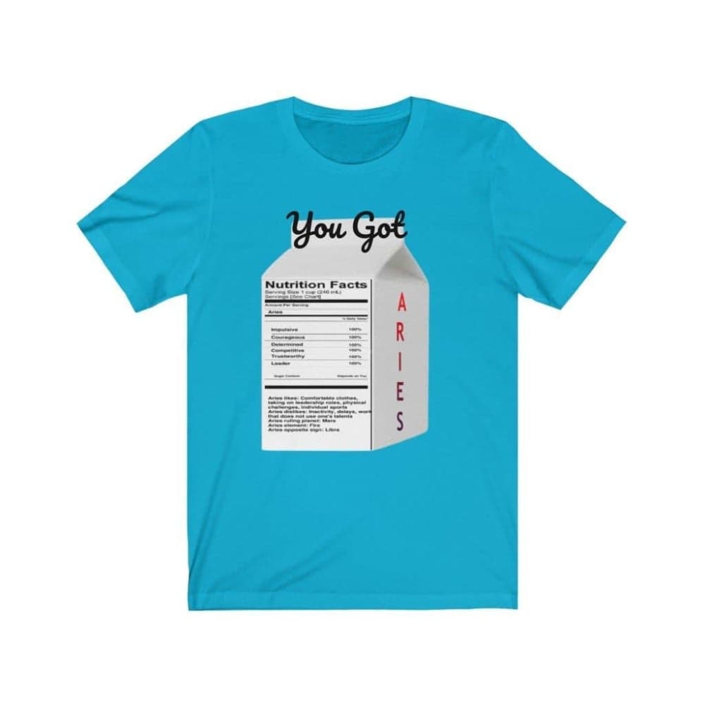 Turquoise - Bold You Got Aries Zodiac Unisex Tee: Ignite Your Fire Sign Style! - Unisex T-Shirt at TFC&H Co.