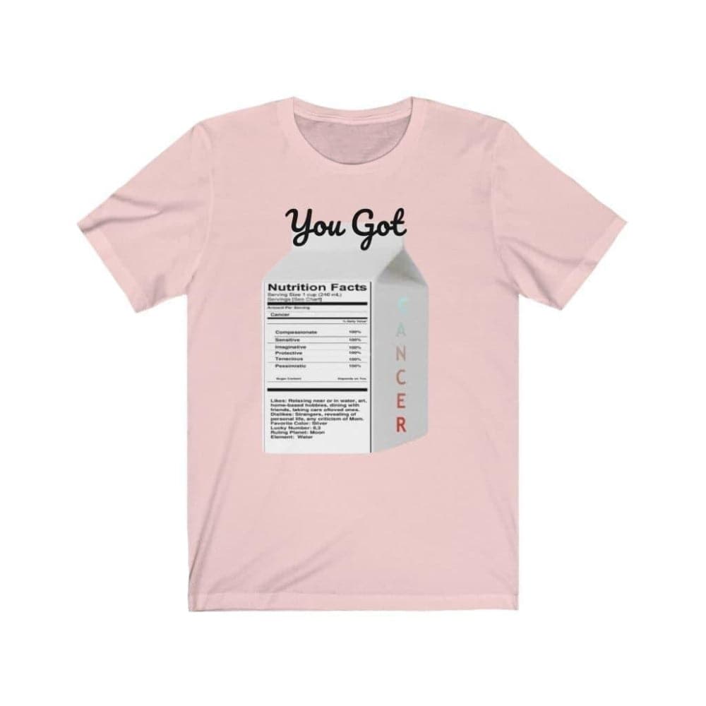 Soft Pink You Got Cancer Unisex Jersey Short Sleeve Tee Voluptuous (+) Size Available - Unisex T-Shirt at TFC&H Co.