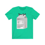 Teal You Got Cancer Unisex Jersey Short Sleeve Tee Voluptuous (+) Size Available - Unisex T-Shirt at TFC&H Co.