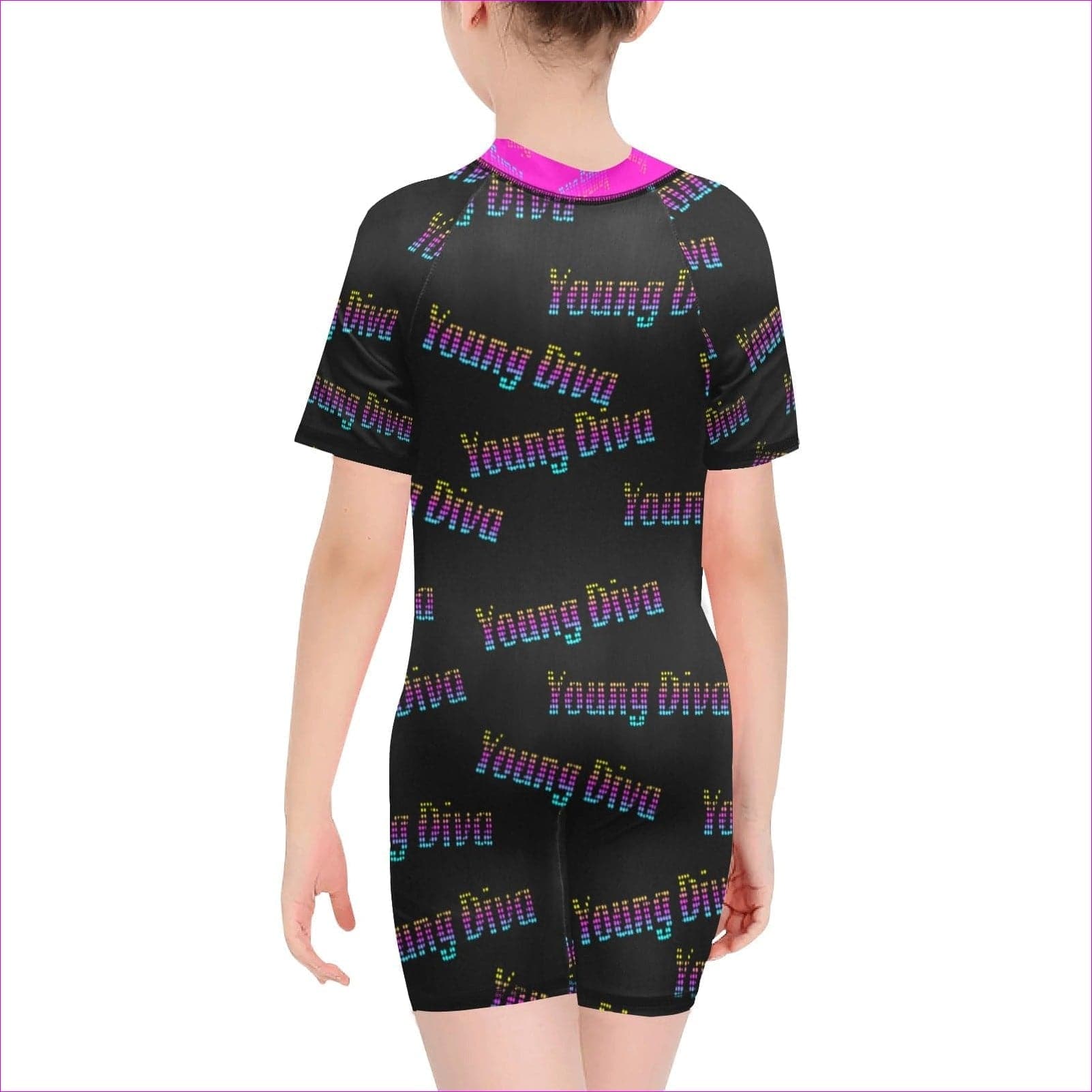 - Young Diva Kids Short Sleeve One-Piece Swimsuit - kids swimsuit at TFC&H Co.