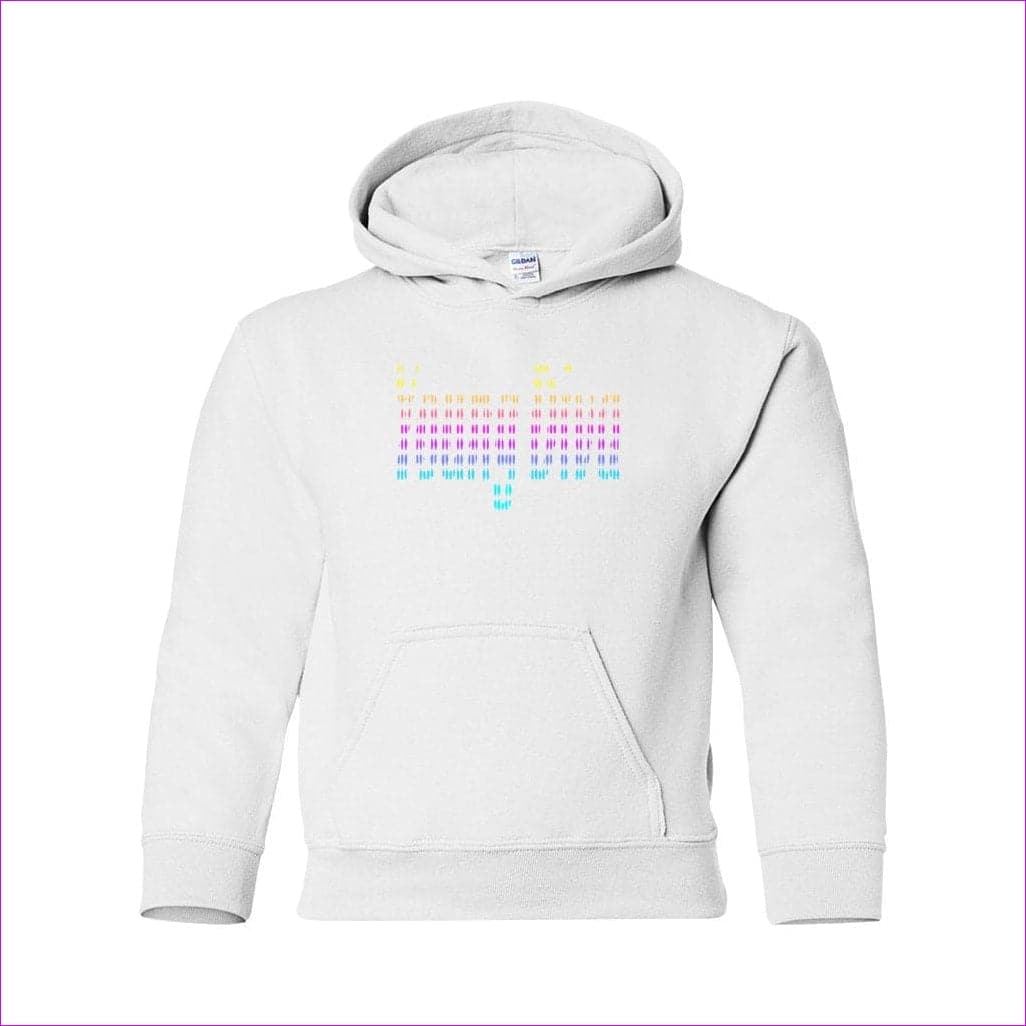 White - Young Diva Youth Heavy Blend Hooded Sweatshirt - kids hoodie at TFC&H Co.