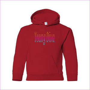 Red Young Diva Youth Heavy Blend Hooded Sweatshirt - kid's hoodie at TFC&H Co.