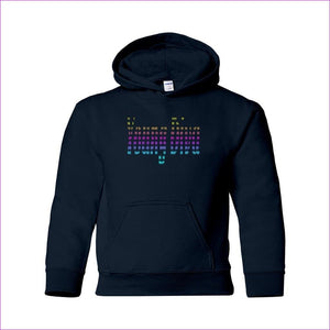 Navy Young Diva Youth Heavy Blend Hooded Sweatshirt - kid's hoodie at TFC&H Co.