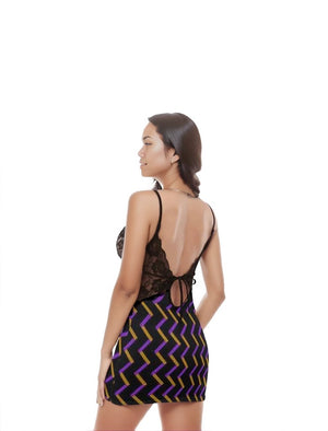 Zag Women's Back Straps Cami Dress With Lace - women's dress at TFC&H Co.